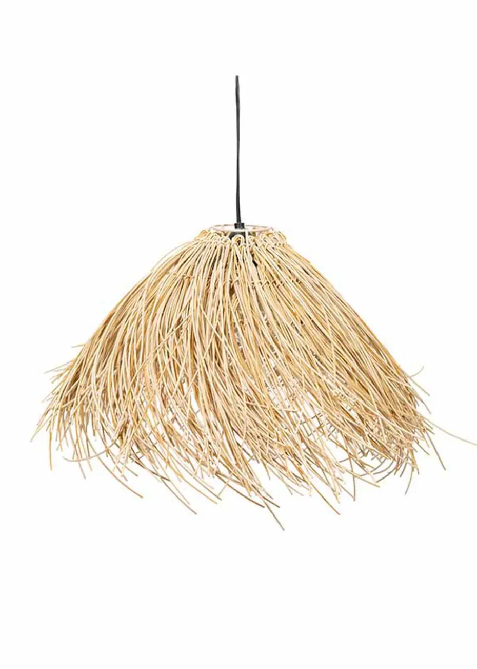 ValueLights Solar Natural Grass Outdoor Pendant Light With Integrated LED's (18cm x 60cm x 60cm)