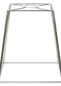 ValueLights Susie Glass Clear White Square Ceiling Pendant Shade (19cm x 18cm x 18cm)