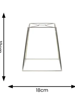 ValueLights Susie Glass Clear White Square Ceiling Pendant Shade (19cm x 18cm x 18cm)