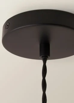 ValueLights Susie Glass Lantern Lamp Shade Matte Single Ceiling Pendant Light