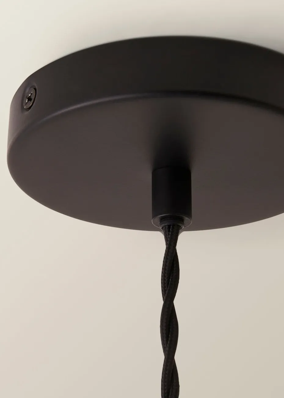 ValueLights Susie Glass Lantern Lamp Shade Matte Single Ceiling Pendant Light