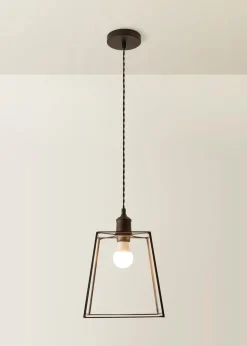 ValueLights Susie Glass Lantern Lamp Shade Matte Single Ceiling Pendant Light