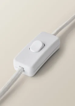 ValueLights Thorley Green Stripe Drum Shade Full Fabric Table Lamp