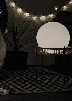 ValueLights Toka IP44 Colour Changing Rechargeable Garden Ball Light with Remote Control (40cm)