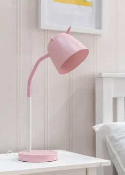 ValueLights Unicorn Painted Pink Table Lamp