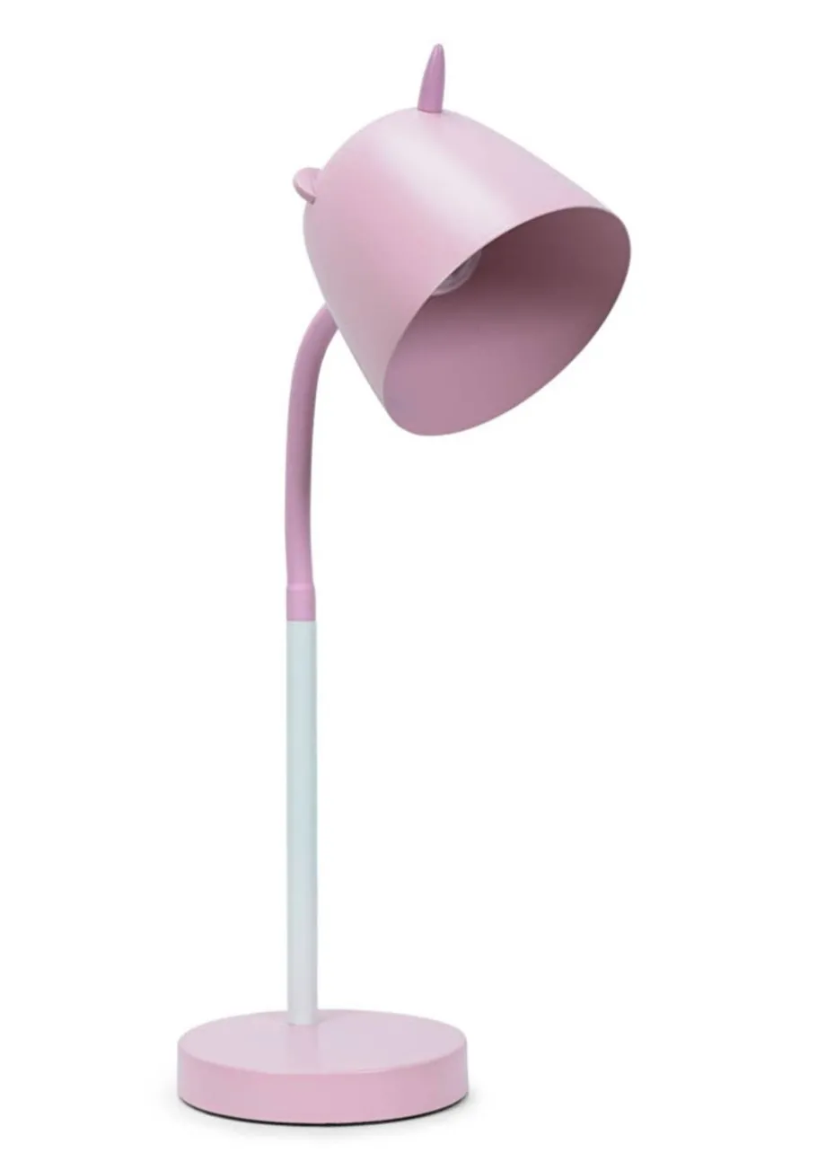ValueLights Unicorn Painted Pink Table Lamp