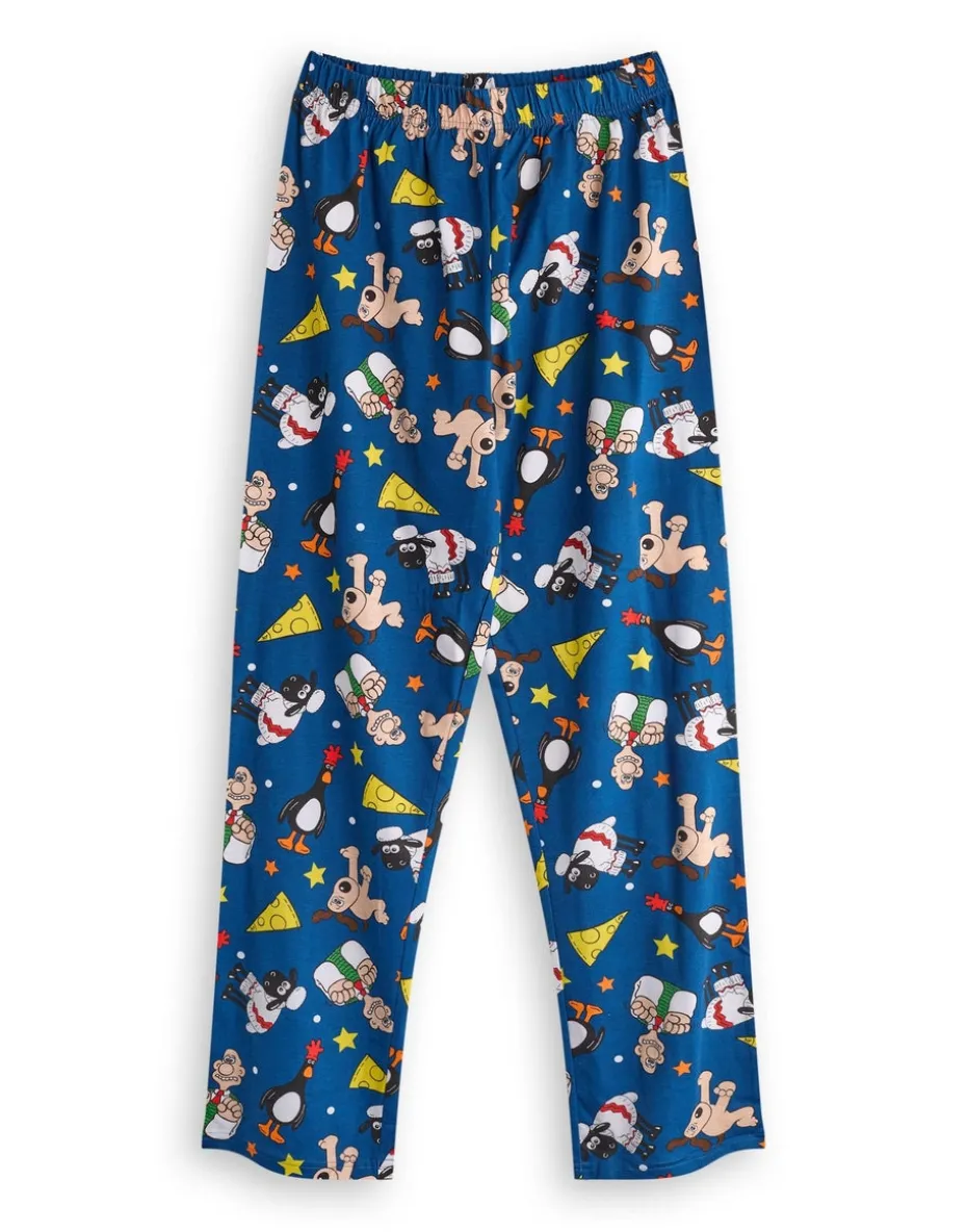Wallace And Gromit Adults Grey Character Pyjama Set