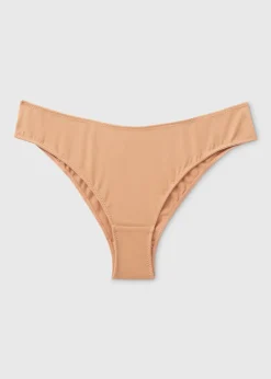 Warm Nude Microfibre Brazilian Knickers