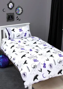 Wednesday Reversible Polycotton Reversible Duvet Cover Set