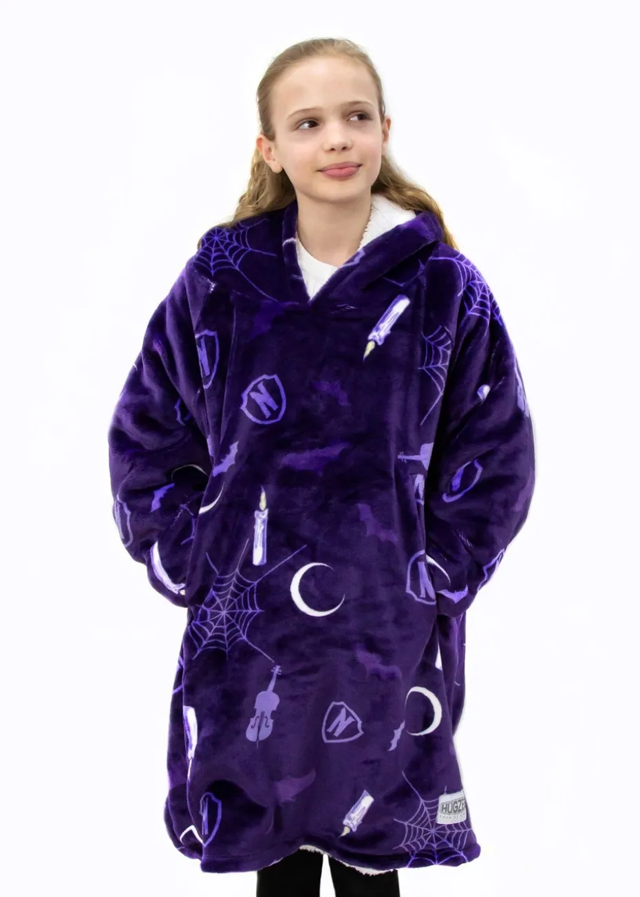 Wednesday Wearable Hooded Snuggle Fleece