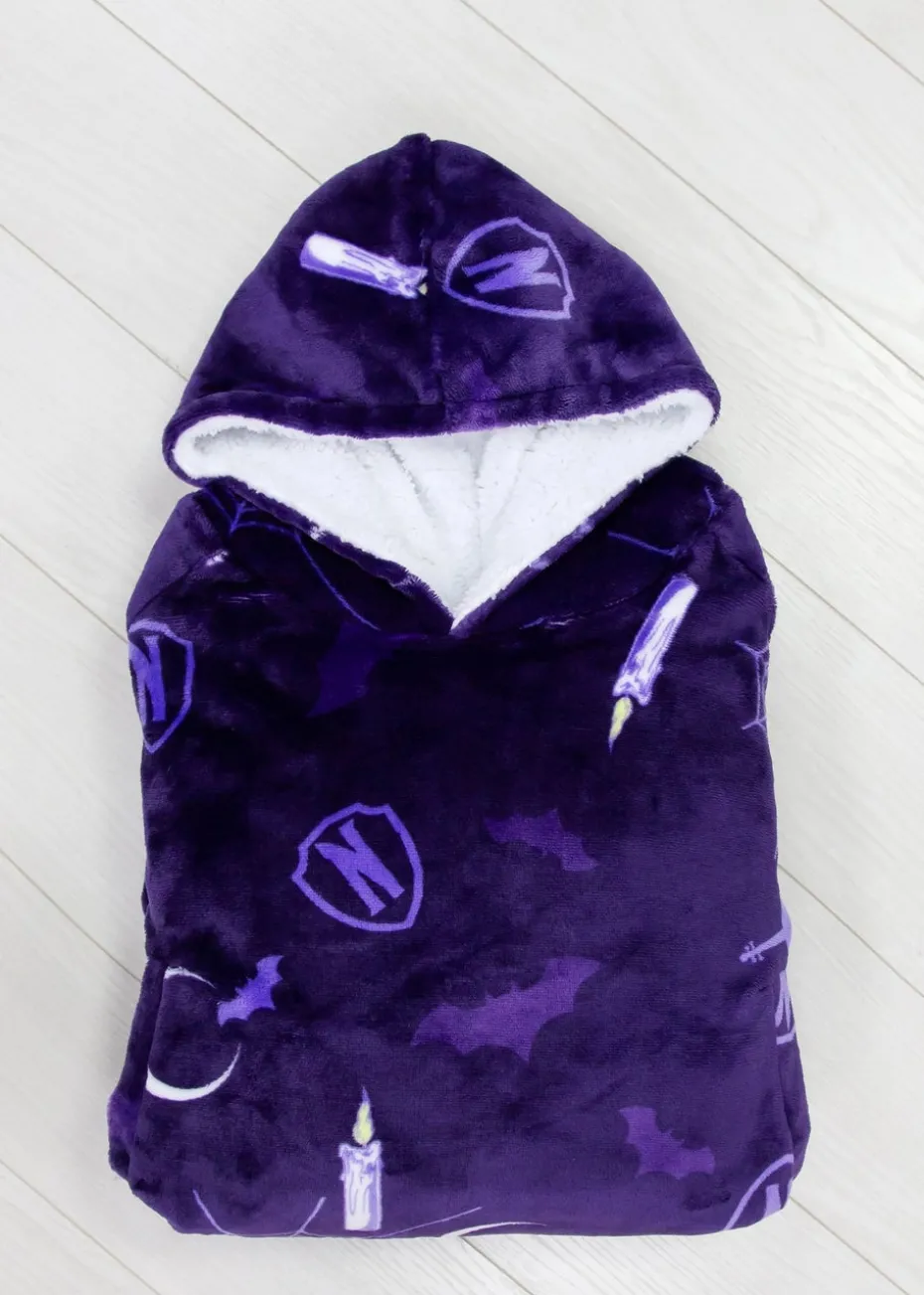 Wednesday Wearable Hooded Snuggle Fleece