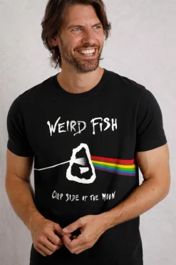 Weird Fish Black Carp Side Front Print Artist T-Shirt