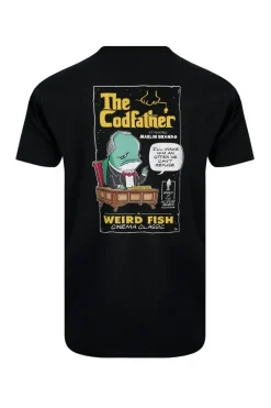 Weird Fish Black Codfather Back Print Artist T-Shirt