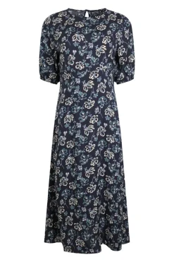 Weird Fish Black Everly Printed Dress