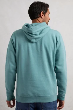 Weird Fish Blue Bryant Front Print Graphic Popover Hoodie