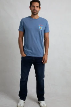 Weird Fish Blue Fin Hof Back Print Artist T-Shirt