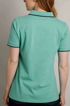 Weird Fish Blue Pammie Pique Polo Shirt