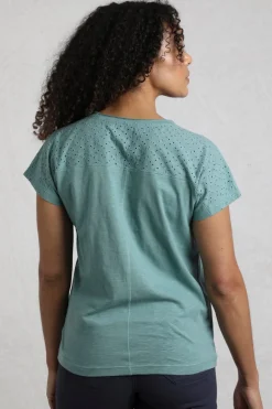 Weird Fish Blue Pernille Cutaway T-Shirt