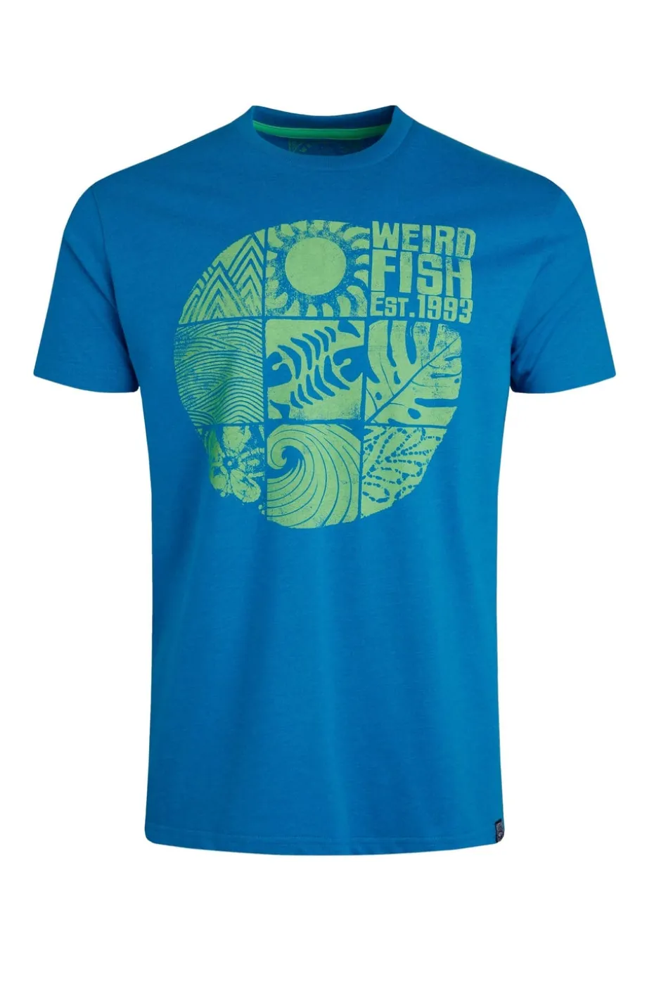 Weird Fish Blue Summer Sector Graphic T-Shirt