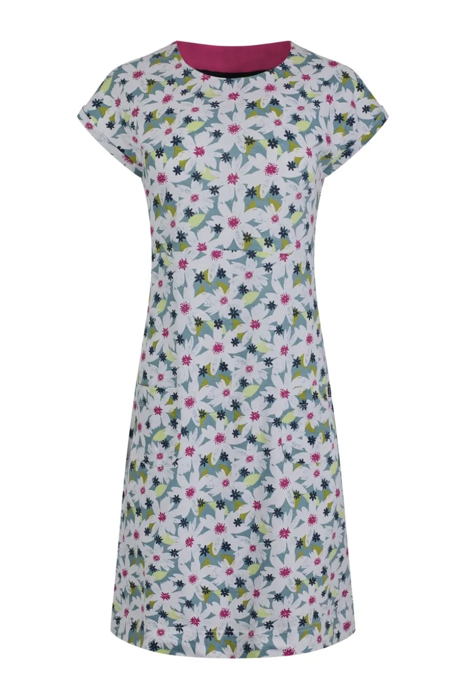 Weird Fish Blue Tallahassee Jersey Dress