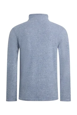 Weird Fish Blue Thames Full Zip Snow Marl Fleece