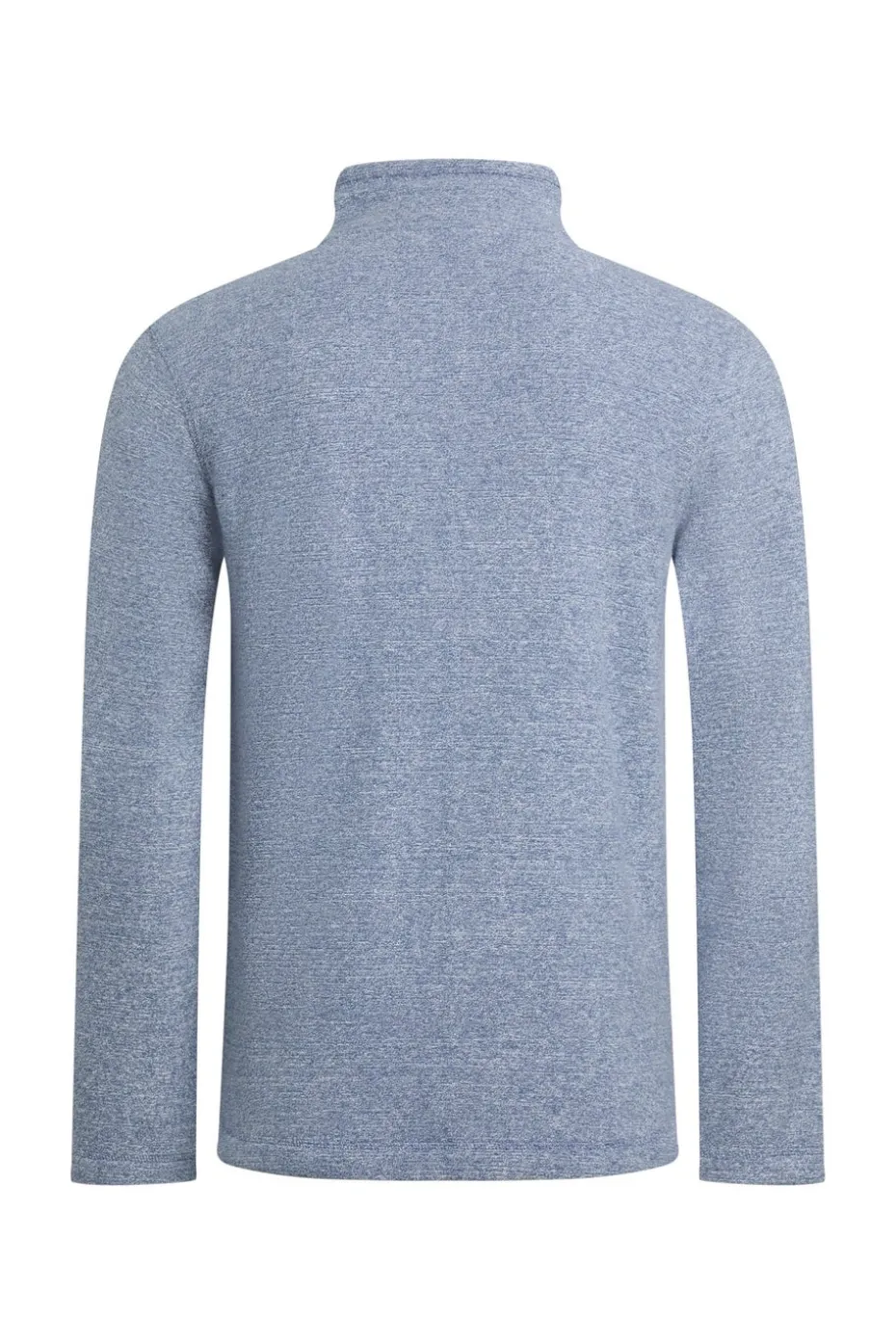 Weird Fish Blue Thames Full Zip Snow Marl Fleece