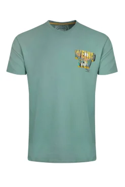 Weird Fish Blue Wild Life Back Print Graphic T-Shirt