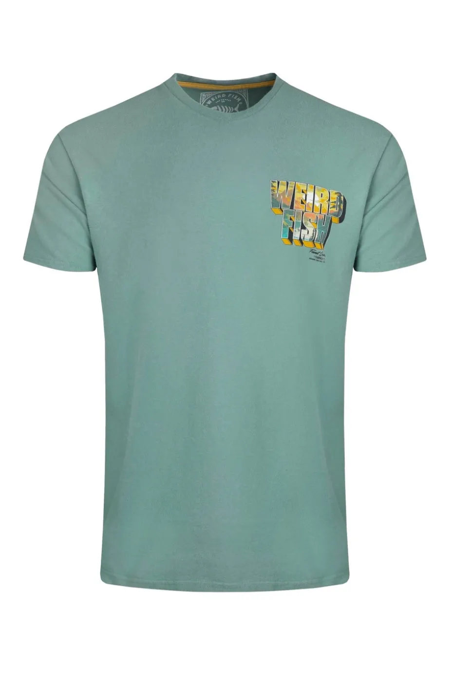 Weird Fish Blue Wild Life Back Print Graphic T-Shirt