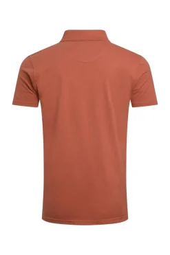 Weird Fish Burnt Orange Miles Pique Polo