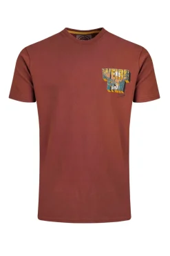 Weird Fish Burnt Orange Wild Life Back Print Graphic T-Shirt