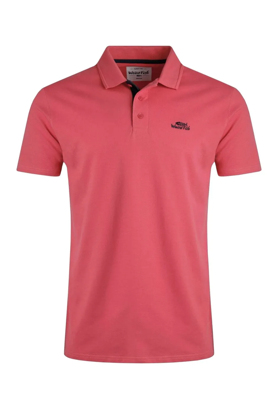 Weird Fish Candy Pink Miles Pique Polo