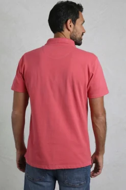 Weird Fish Candy Pink Miles Pique Polo