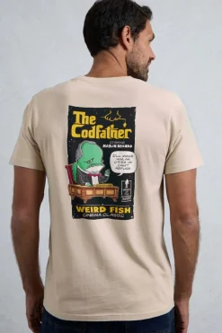 Weird Fish Cream Codfather Back Print Artist T-Shirt