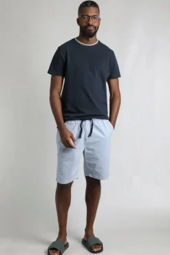 Weird Fish Cream Dewey Stripe Shorts