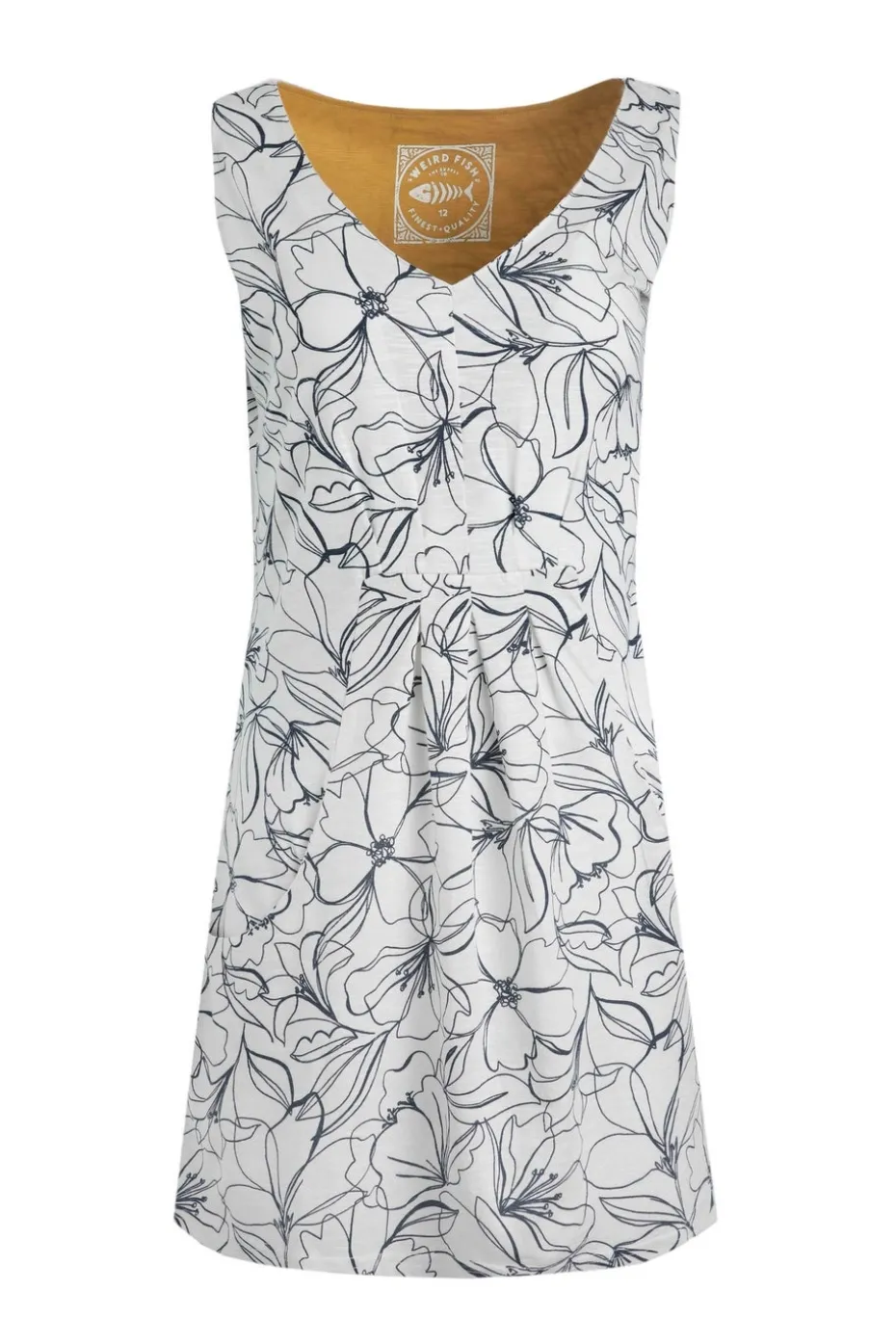 Weird Fish Cream Indus Printed Jersey Tunic