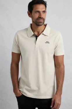Weird Fish Cream Miles Pique Polo
