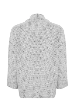 Weird Fish Cream Santosh Cropped Macaroni Kimono Cardigan