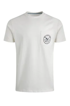 Weird Fish Cream Tidal Branded Pocket T-Shirt