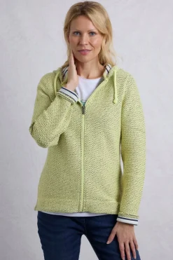 Weird Fish Green Chicoa Full Zip Macaroni Hoodie