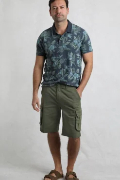 Weird Fish Green Rigney Cargo Shorts