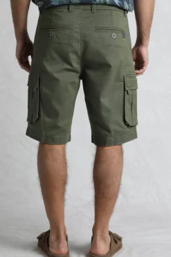 Weird Fish Green Rigney Cargo Shorts