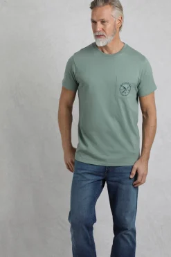 Weird Fish Green Tidal Branded Pocket T-Shirt