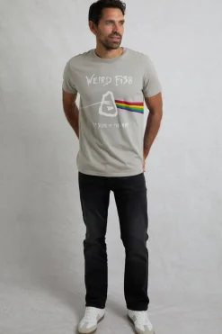 Weird Fish Grey Carp Side Front Print Artist T-Shirt