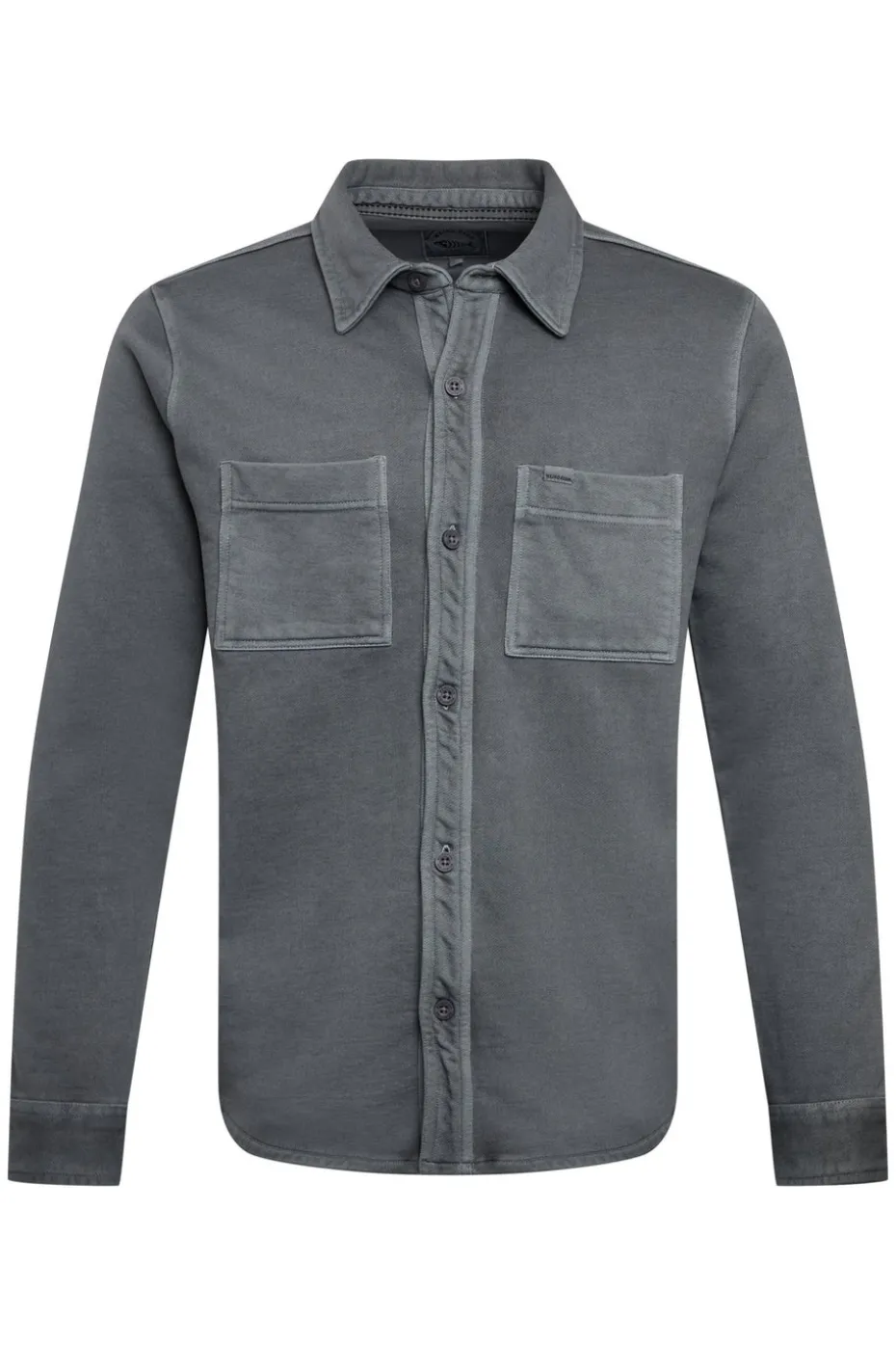 Weird Fish Grey Fingask Loopback Shirt