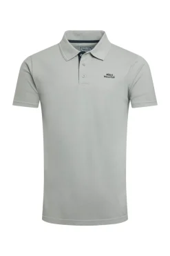 Weird Fish Grey Miles Pique Polo