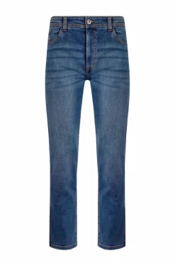 Weird Fish Indigo Eddie Straight Leg Denim Jeans