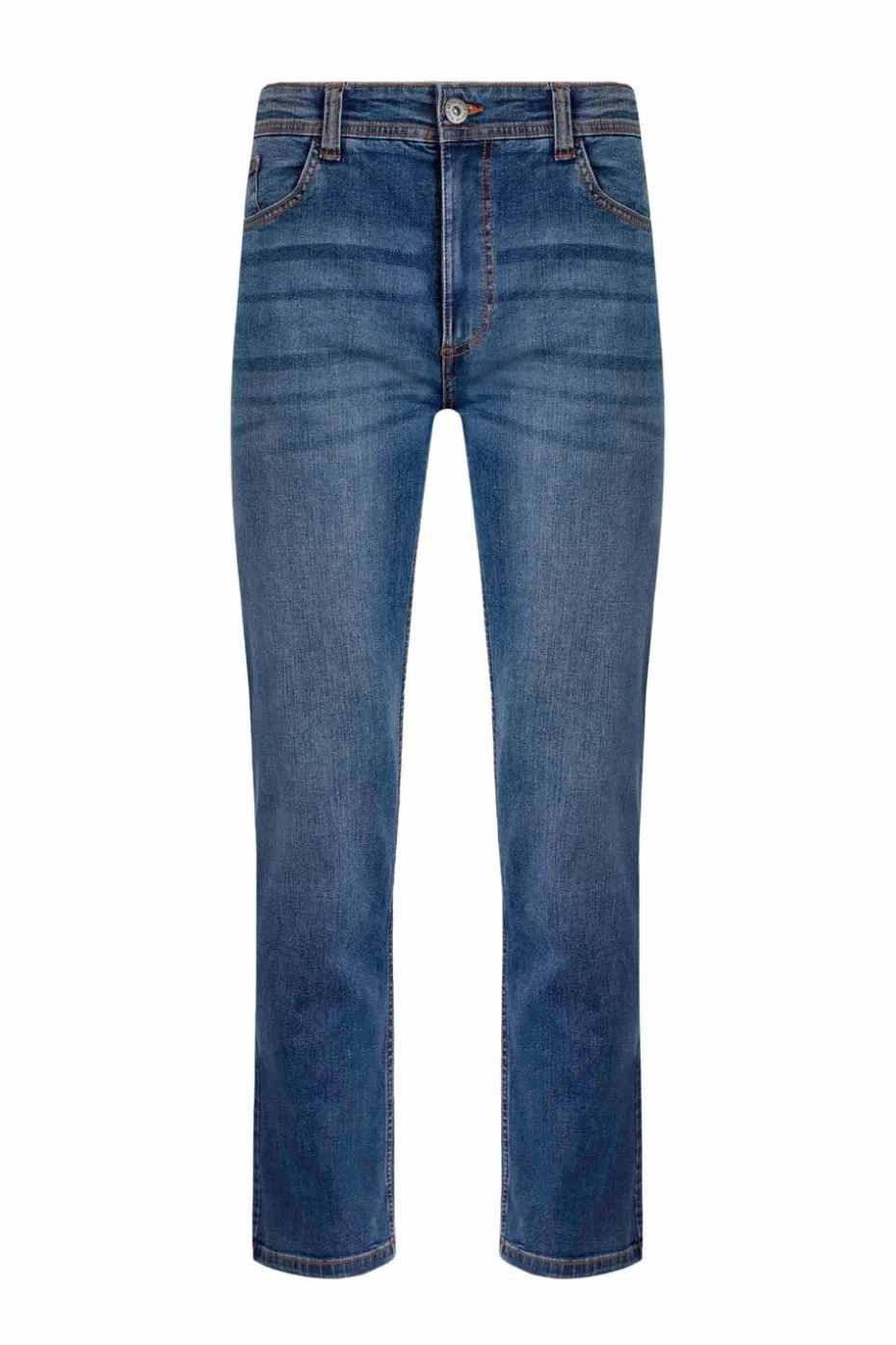 Weird Fish Indigo Eddie Straight Leg Denim Jeans