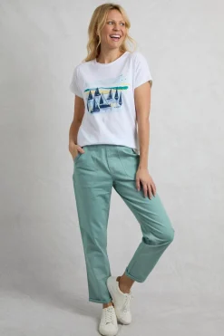 Weird Fish Light Blue Malorri Chino Trousers