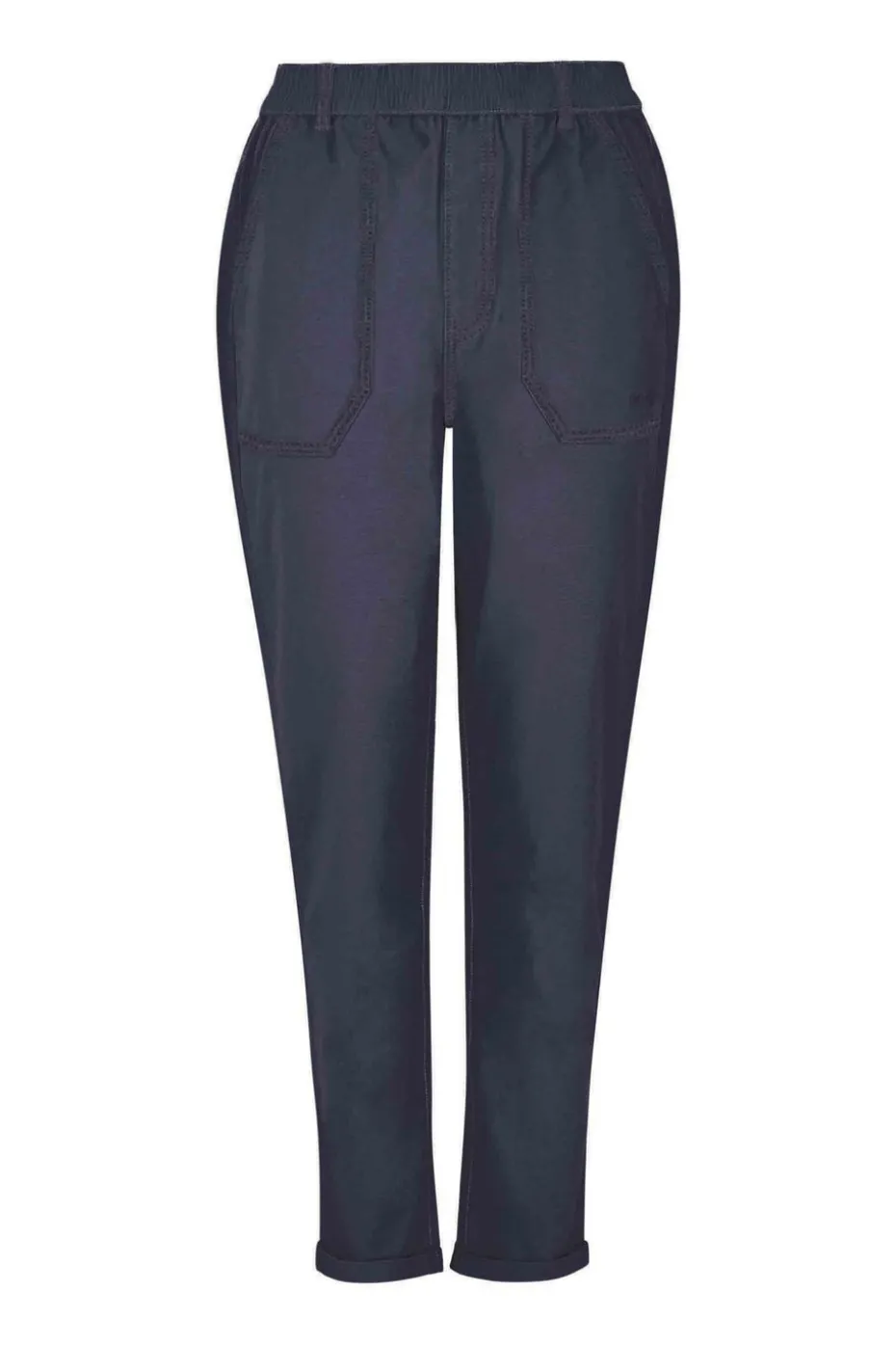 Weird Fish Navy Blue Malorri Chino Trousers