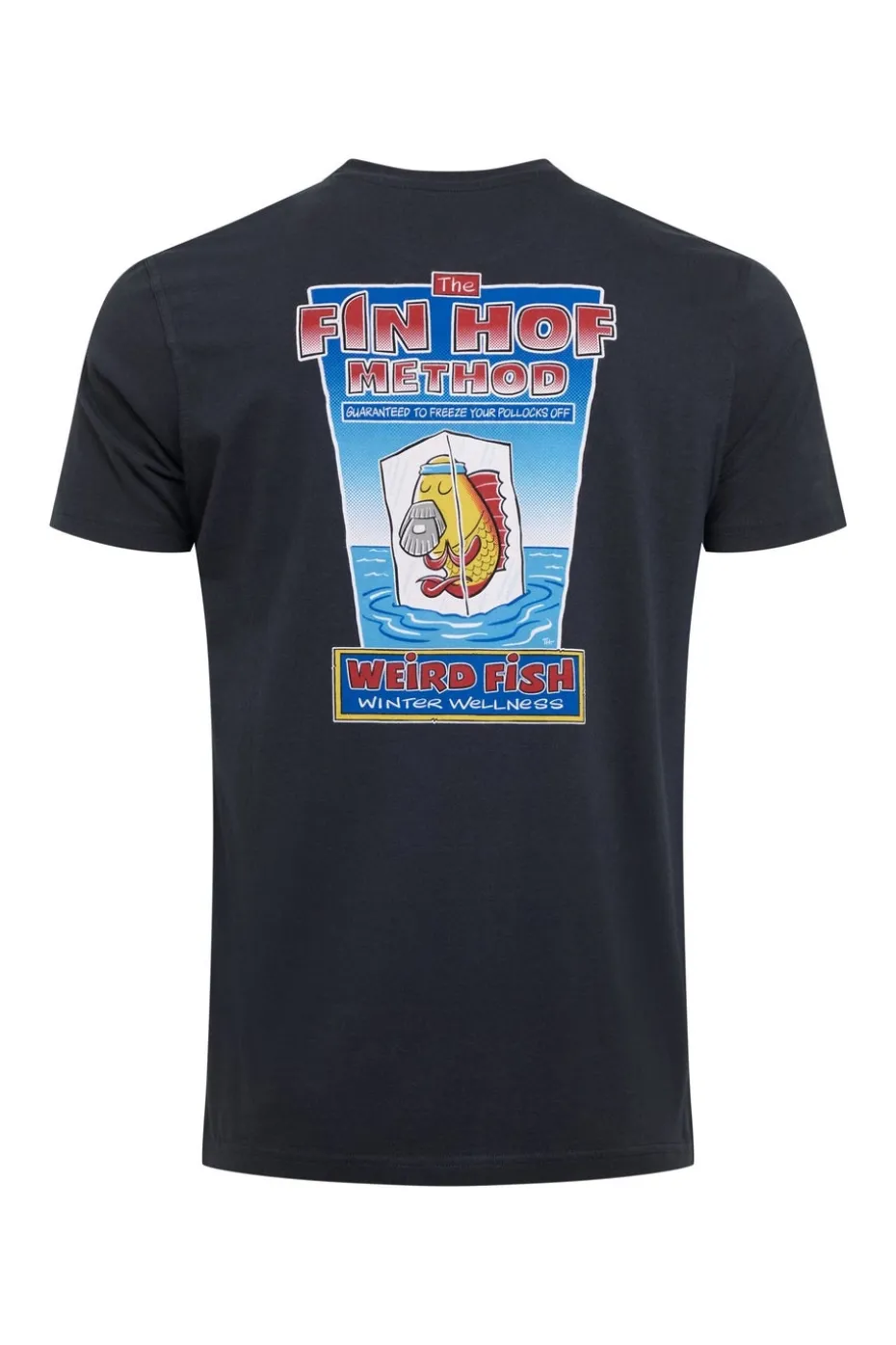 Weird Fish Navy Fin Hof Back Print Artist T-Shirt